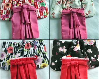 PukiFee,Lati Yellow,Hakama,outfit,kimono,bjd,doll