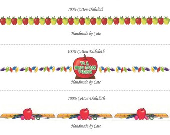 Teacher Dishcloth/Washcloth Labels - PDF File Only