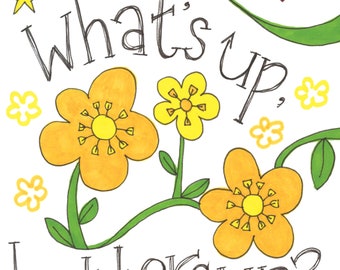 What's Up Buttercup card