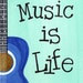 Music is Life JUMBO magnet