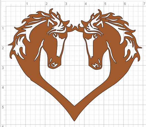 Download Horse Heart Design SVG PDF EPS Dxf & Studio 3 Cut Files