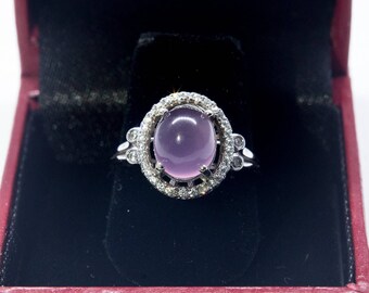 Purple Chalcedony Ladies Ring