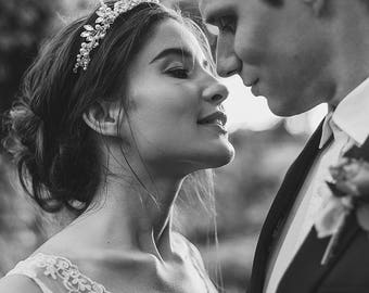 Silver Tiara, Silver Crown, Silver Wedding Tiara, Silver Bridal Tiara, Pearl Tiara