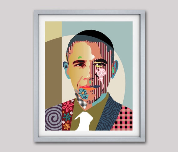 Barack Obama U.S President Pop Art Portrait Living Room Art