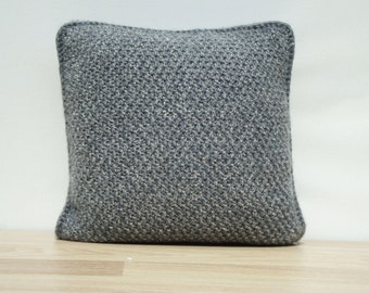 Knitting Pillow, Grey Pillow, Home Decor, Decorative Pillows, Knit Home Decor, Cable Knit Pillows, Knit Pillow Cover, Housewares