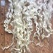 Masham Fleece, Washed, Undyed, White, 2 Ounces, Natural, Fiber, Wool, Spin, Felt, Baby Lamb