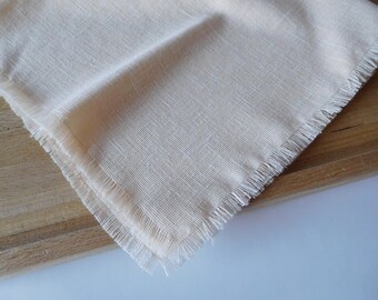 Linen napkins, hand-frayed, Set of 4