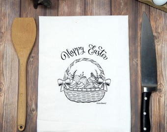 Happy Easter Tea Towel