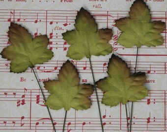 Two Tone Mulberry Paper Leaves Leaf18