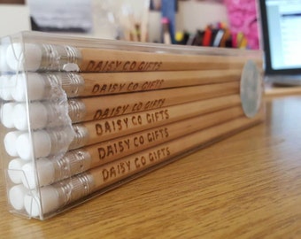 Personalised Pencils, Back to School, Business Pencils, Teachers Gifts, Business Stationery, Stocking Fillers, Pencils,