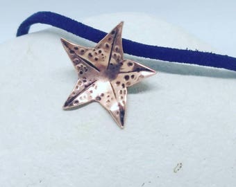 Copper starfish pendant