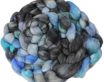 Underworld - hand-dyed superwash Merino, bamboo, nylon (4 oz.) combed top