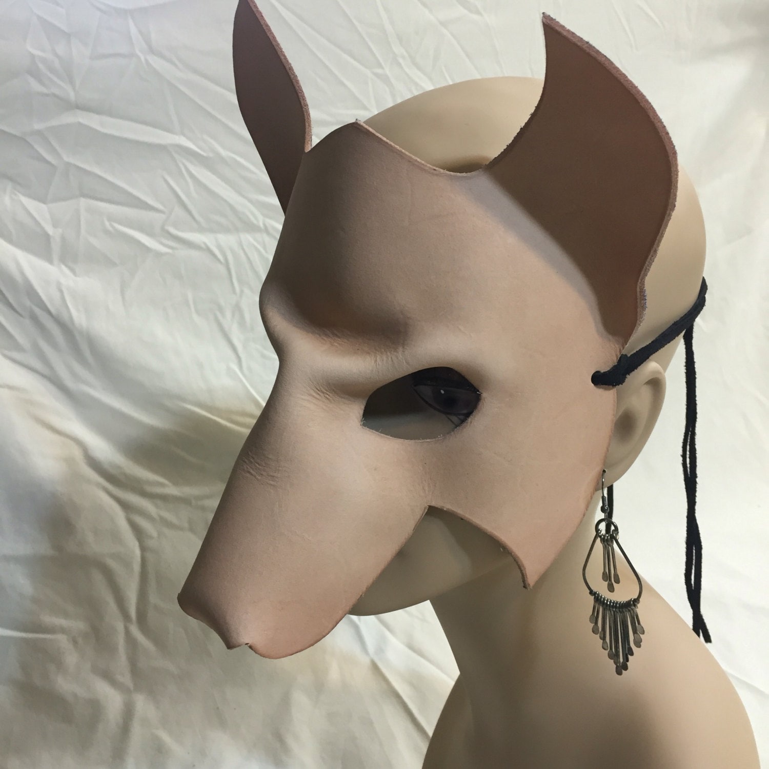 DIY Leather Wolf Mask Base MADE to ORDER Unpainted Raw