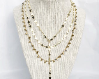 Star Lariat Dangle Set