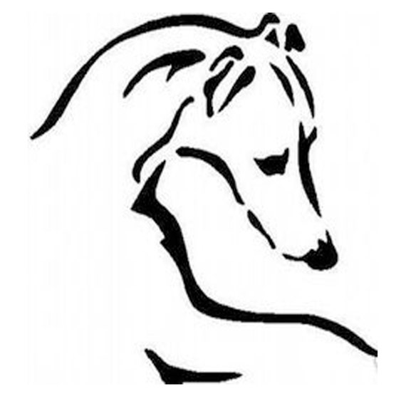 Whippet / Greyhound / Lurcher 190 micron Mylar Stencil durable