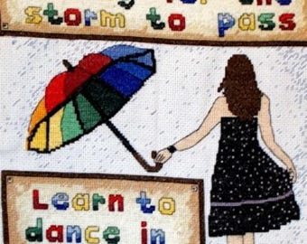 Dance in the Rain Cross Stitch Kit -