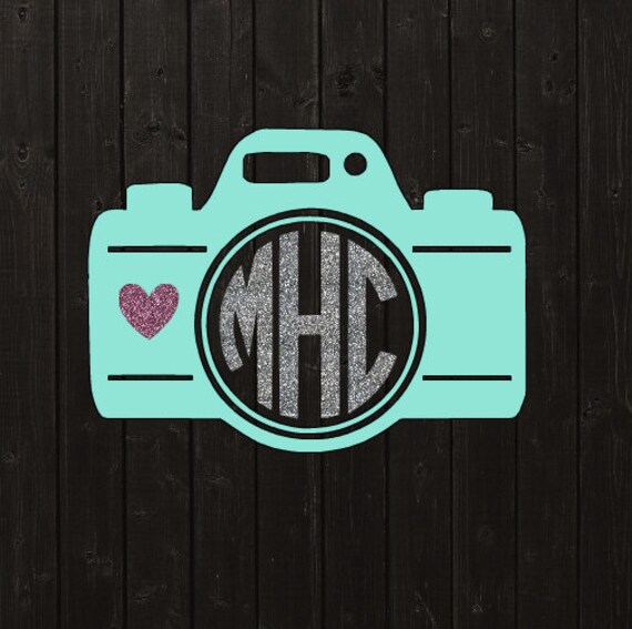 Download Camera Monogram Vinyl Decal / Monogram / Decal / Vinyl Decal