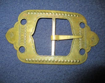 vintage copper belt buckle