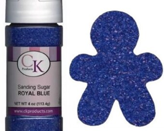 Sanding Sugar 4 oz. ROYAL BLUE Decorating Cakes Cookies Cupcakes