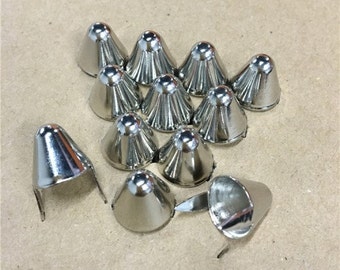 1000 x UK77 Cone Stud ( iron / brass ) 12.7mm x 10.8mm