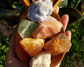 Large Calcite Set - 6 Piece - Vibrant Colors