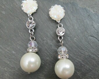 Wedding Plugs - 10g - 8g - 6g - 4g - 2g - 0g - Bridal Gauges - Rhinestone Plugs - Plug Earrings -Pearl Plugs - Rhinestone and Pearl