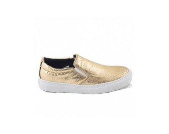 Vegan Shoes Ethical and Eco-Friendly Unisex Sneakers made from Piñatex - BARE GOLD