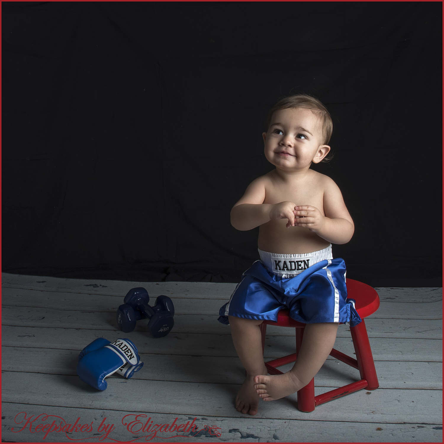 Baby Muay Thai/ Baby Boxing set Gloves and shorts personalized