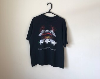 Metallica t shirt vintage t shirt vintage clothing 1991 90s clothing aesthetic clothing grunge clothing tumblr clothing heavy metal clothing