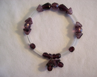 Purple Memorywire Bracelet