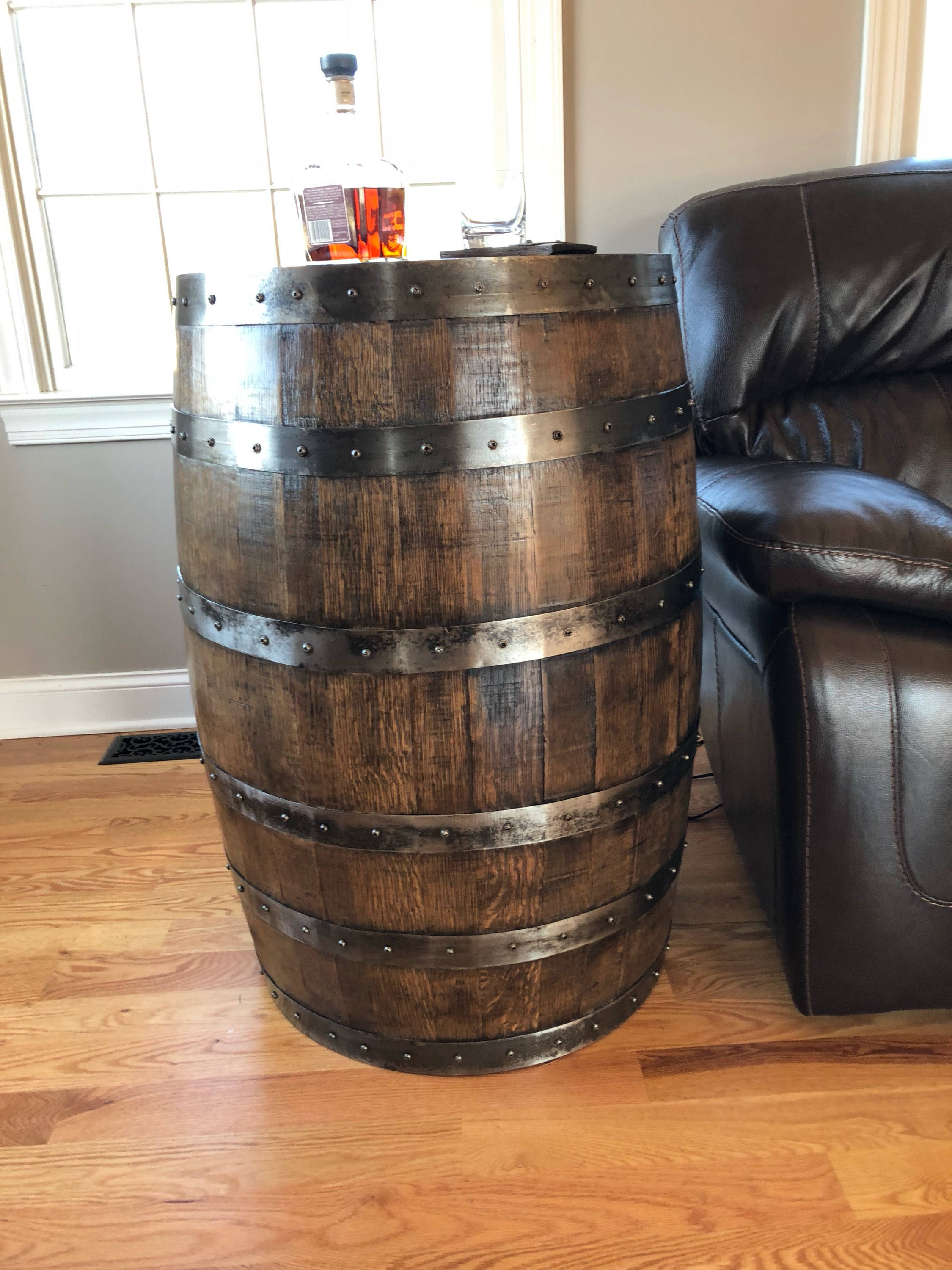 Authentic Whiskey Barrel Rustic Decor Interior And Exterior