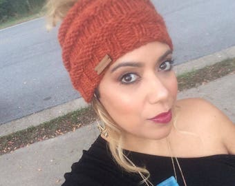 Messy Bun Beanie