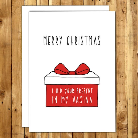 Naughty Christmas Card Funny Christmas Card Christmas Card