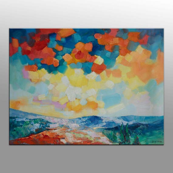 Oil Painting Landscape Kitchen Art Large Canvas Painting