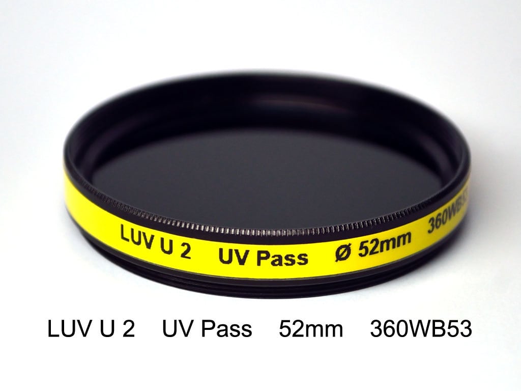 LUV U 52mm UVPass Camera Filter Ultraviolet Photography ask
