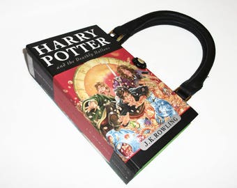 Harry Potter and the Deathly Hallows Book Purse, Handbag, Recycled Bag, Book Clutch
