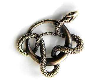 Bronze pendant Serpent Snake pendant Serpent pendant Bronze amulet Ancient symbol Snake necklace Snake jewelry Serpent necklace Gift for Her