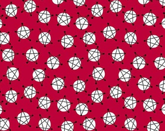 Stars on Red, And Z by Kim Schaefer for Andover
