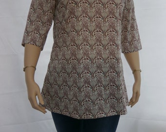Top, large - Liberty cotton tunic / top