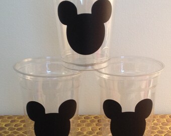 12 Mickey Mouse Vinyl Stickers, DIY, 1st Birthday, Decorations, Party Favors, Mickey Mouse, Birthday, Mickey Mouse Birthday