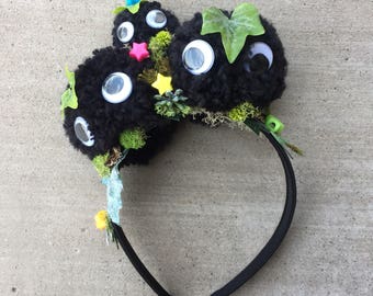 Studio Ghibli Soot Sprite Headband - Anime Cosplay Headwear Accessory - Inspired by Spirited Away & My Neighbor Totoro