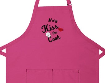 Kiss the cook apron | Etsy