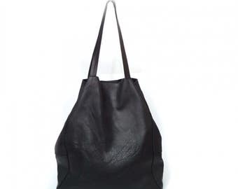 Soft blak leather bag - Sale!!!