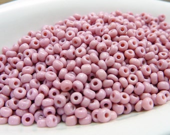 Vintage Venetian Seed Bead Cheyenne Pink Size 9 Seed Beads