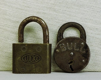 Antique Padlocks for reuse, repurpose, crafts, altered art, display