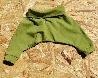 Organic Harem Pants - Baby Harem Leggings - Organic Baby Leggings - Toddler Harems - Hipster Baby - Toddler Gift - Green Harem Toddler Pant