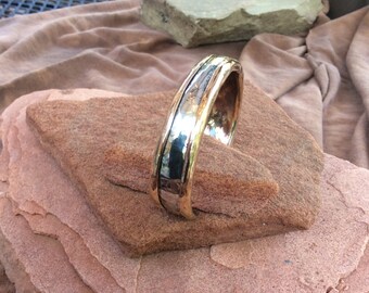 Brass and peweter bracelet