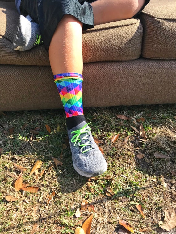 Rainbow Socks Colorful Socks Fun Socks Unicorn Socks Patterned Socks Cozy Socks Socks for Men Socks for Women Socks as Gifts