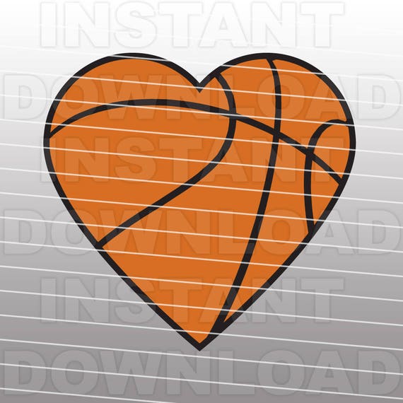 Free Heart Basketball Svg 4 SVG PNG EPS DXF File