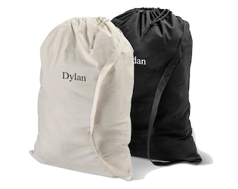 Personalized Laundry Bag - Monogrammed Laundry Bag - Cotton Laundry Bag - Laundry Bag - Gifts for Him - Graduation Gifts - GC1438